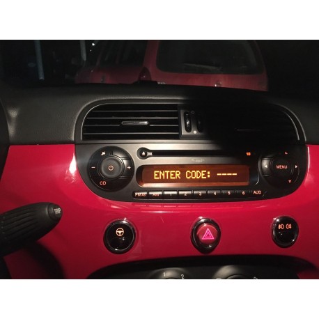 Decodare radio cd/mp3 FIAT 500