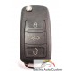 Carcasa cheie Audi briceag cu 3 butoane