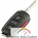 Carcasa cheie Audi briceag cu 3 butoane