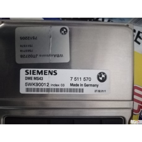 Resoftare ECU BMW DME MS43 5WK90012