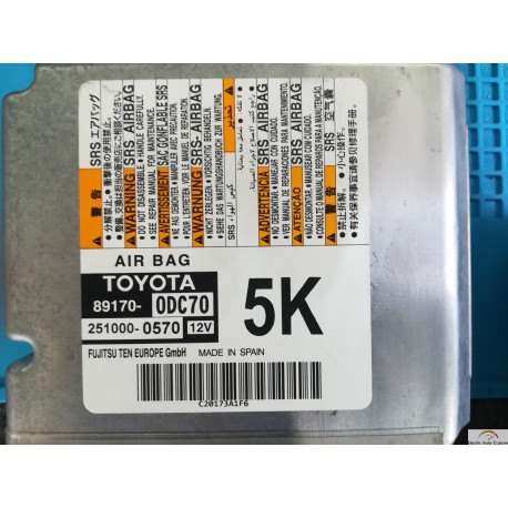 Crash data Toyota 2018 89170-0DC70