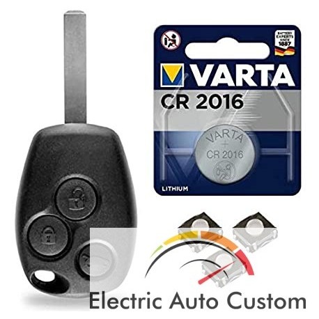 Reparatie cheie Dacia, carcasa+switch+baterie