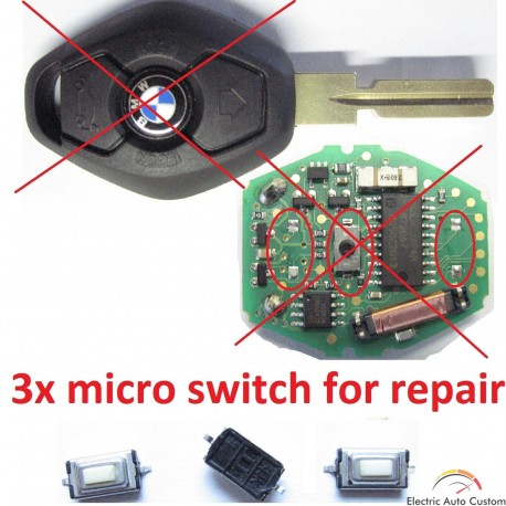 Reparatie cheie BMW, carcasa+switch+ac. V1
