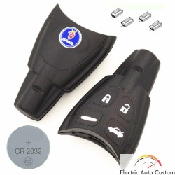 Reparatie cheie SAAB, carcasa+switch+baterie