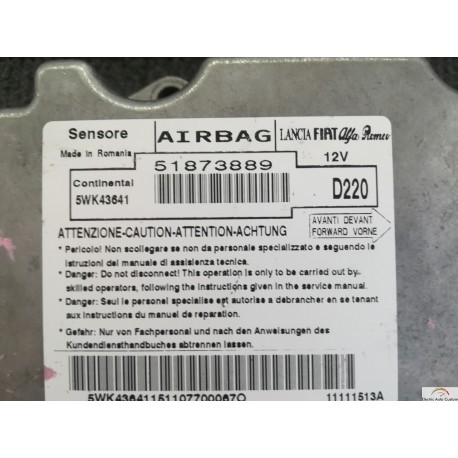 Crash data FIAT/ALFA 51873889-5WK43641